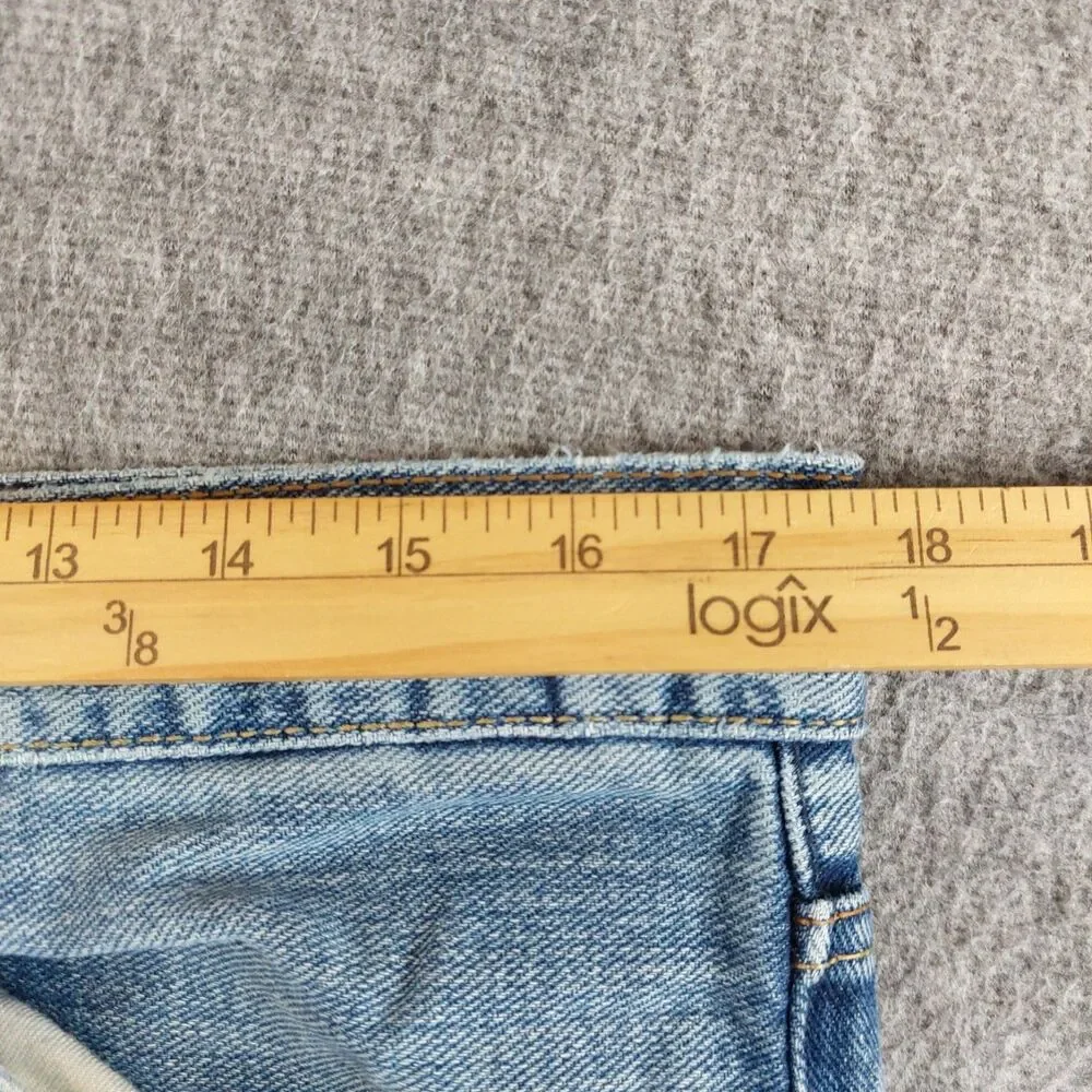 American Eagle Bootcut Jeans Men's 34×30 (Fit 35x29) Blue Natural Fading